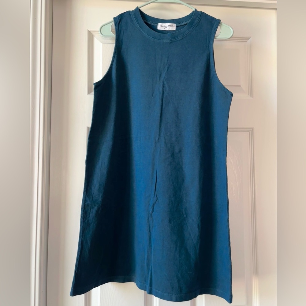 Carly Jean Los Angeles Teal-Blue Sundress